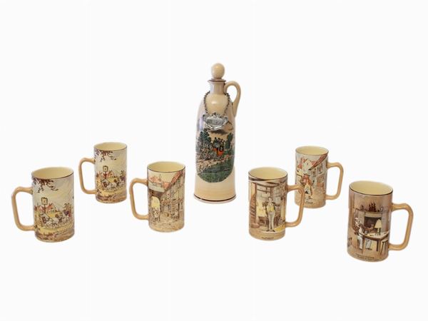 Set da birra in terraglia inglese