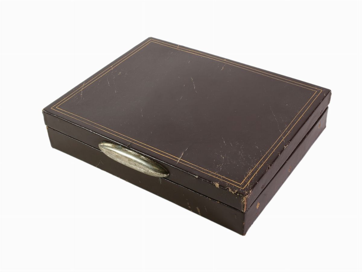 Scatola da Gioco Rivestita in Pelle