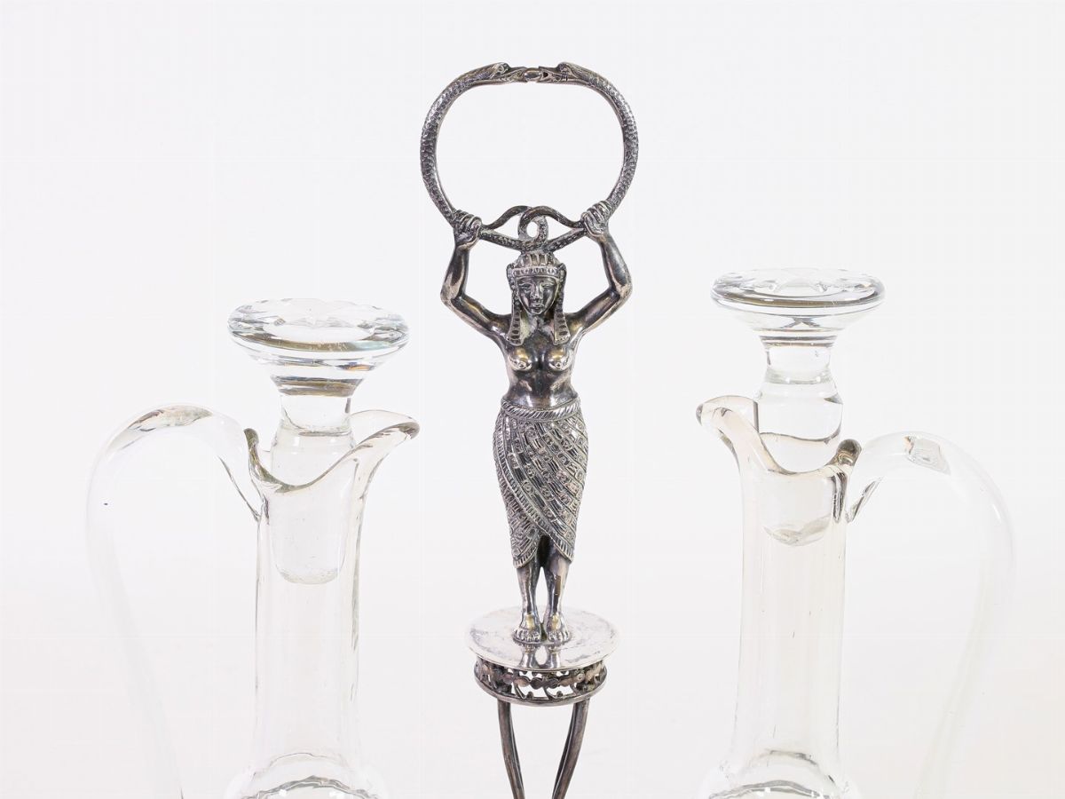 Grande Oliera in Argento "retour D'egypte"