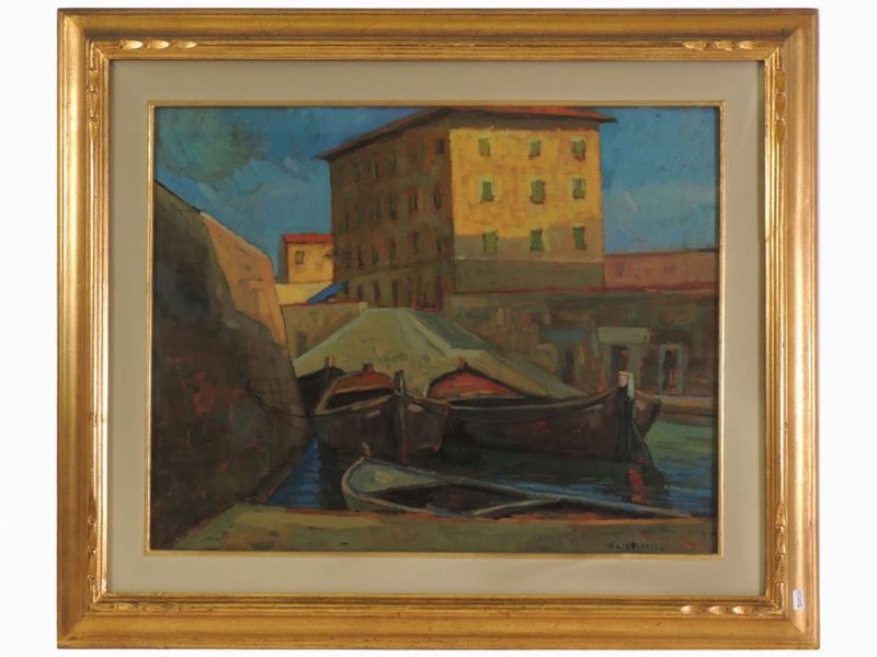 Nello Giovannelli - Scorcio Livornese