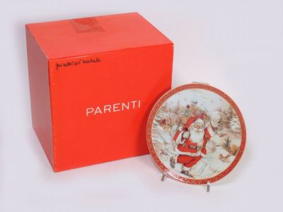 Serie di Dodici Piattini da Desser in Porcellana Limoges