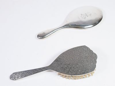 Set da Toilette Rivestito in Argento