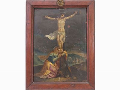 Crocifisso con la Maddalena