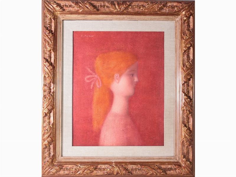 Antonio Bueno - Profilo di Fanciulla 1974 Circa