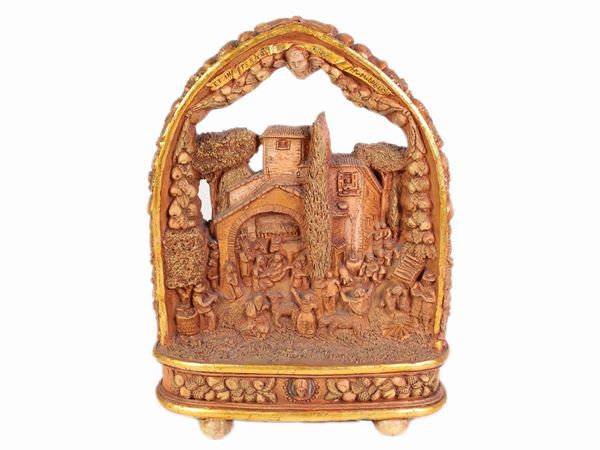 Presepe da tavolo in terracotta