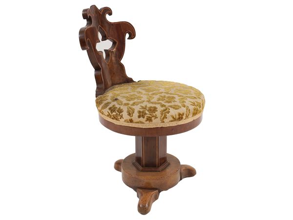 A little walnut stool