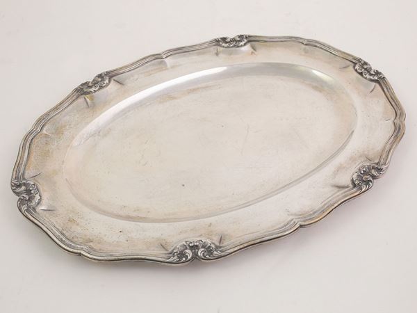 A silver tray