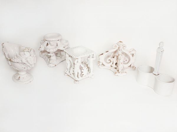 A maiolica items lot  (Italy, Veneto, 18th century)  - Auction The Collector's House - Villa of the Azaleas in Florence - II - II - Maison Bibelot - Casa d'Aste Firenze - Milano