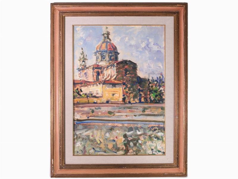 Enzo Pregno - Veduta della Chiesa di San Frediano in Cestello