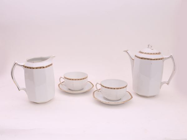 A Richard Ginori china milk and coffee set