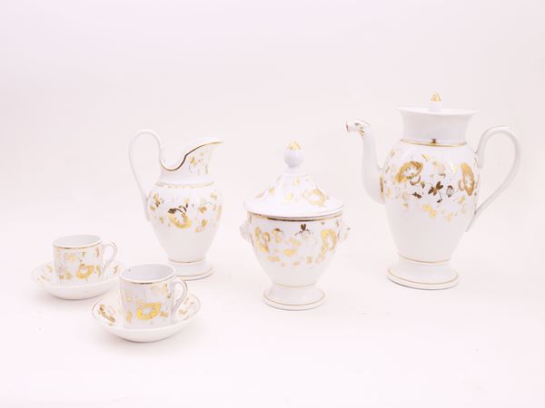 A Ginori Doccia china coffee set  (first half of 19th century)  - Auction The Collector's House - Villa of the Azaleas in Florence - II - II - Maison Bibelot - Casa d'Aste Firenze - Milano
