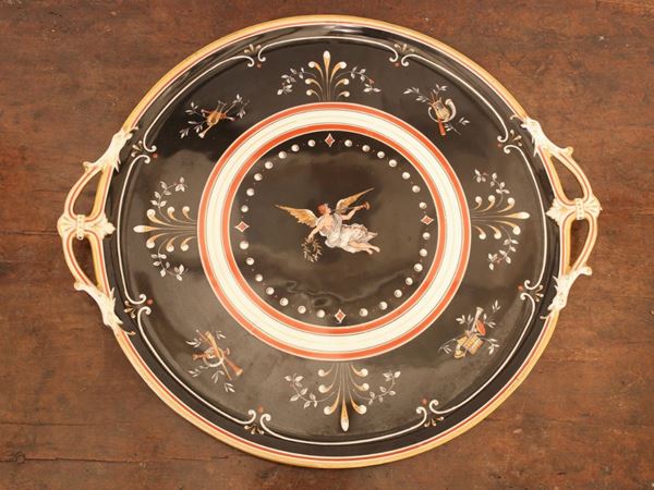A large Ginori china tray  (half of 19th century)  - Auction The Collector's House - Villa of the Azaleas in Florence - II - II - Maison Bibelot - Casa d'Aste Firenze - Milano