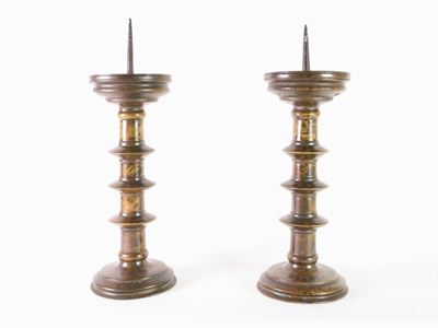 Coppia di Torciere in Bronzo