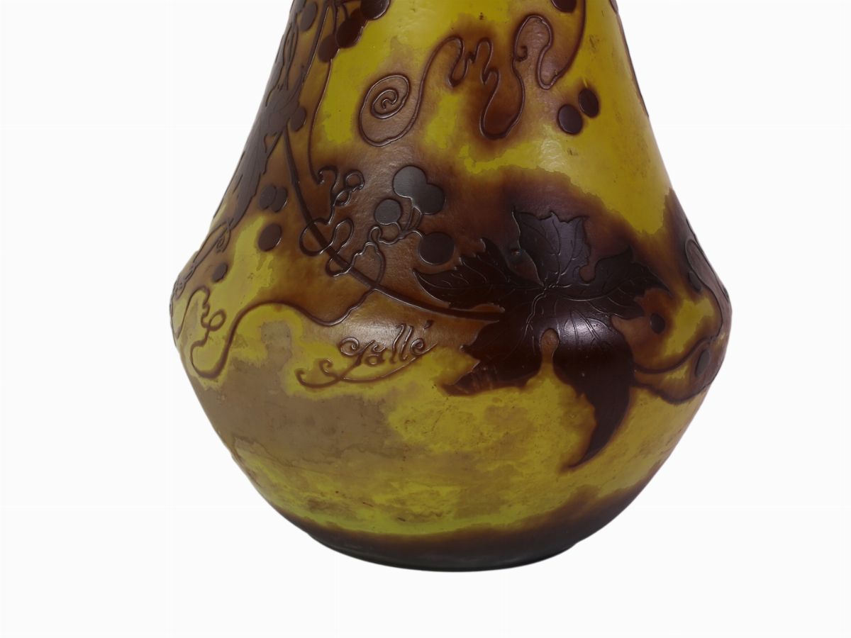 Émile Gallé - Vaso a Cammeo a Doppio Strato,