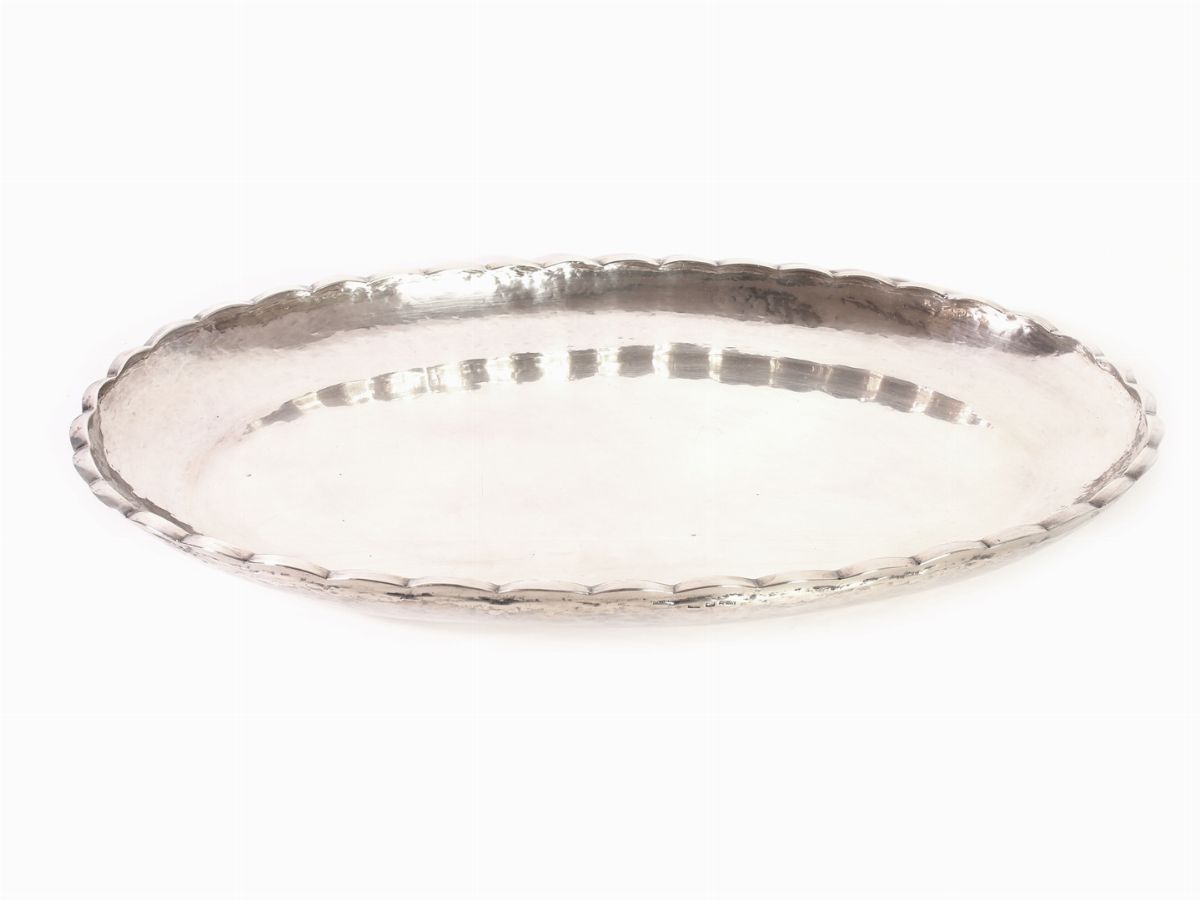 Grande Vassoio Centrotavola in Argento Sterling 925