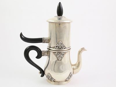 Caffettiera alla Napoletana in Argento