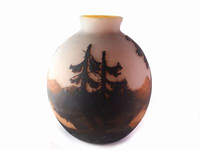 Grande Vaso in Vetro Muller Frères Luneville