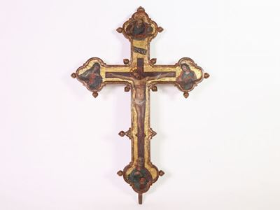 Cristo Crocifisso con L'eterno, San Pietro, la Vergine e San Giovanni Battista Dolenti