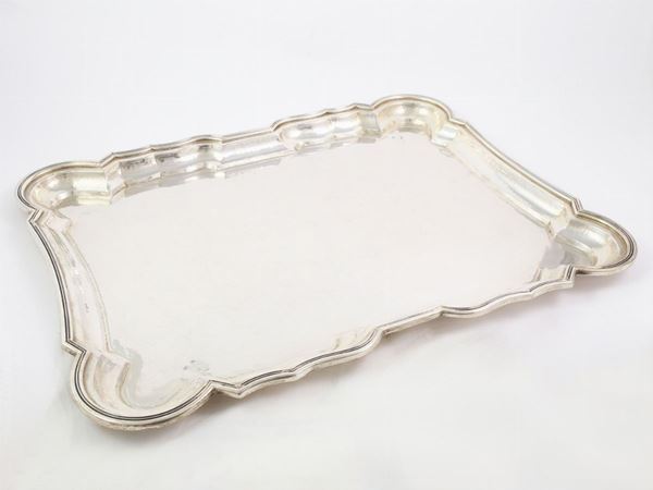 A silver tray