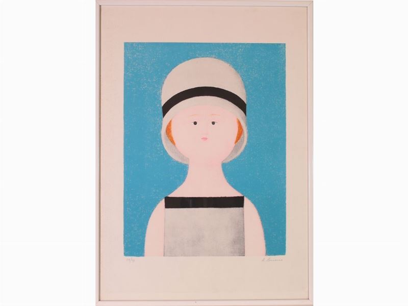 Antonio Bueno - Ritratto di Donna con Cappello