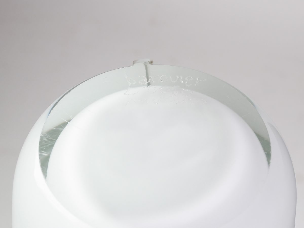 Vaso in Vetro Soffiato Lattimo Barovier e Toso Murano