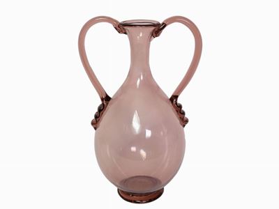 Vaso in Vetro Ad Anfora Vittorio Zecchin per Venini Murano Italia