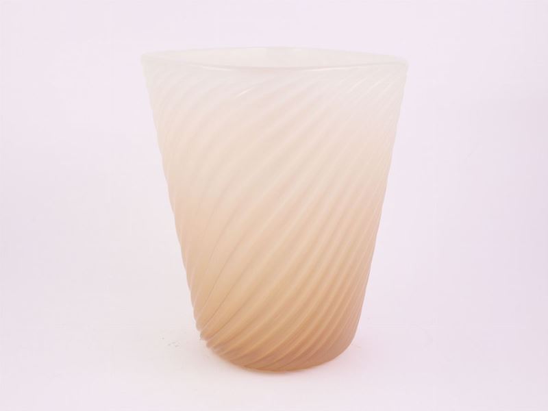 Archimede Seguso - Vaso in Vetro "costolato"