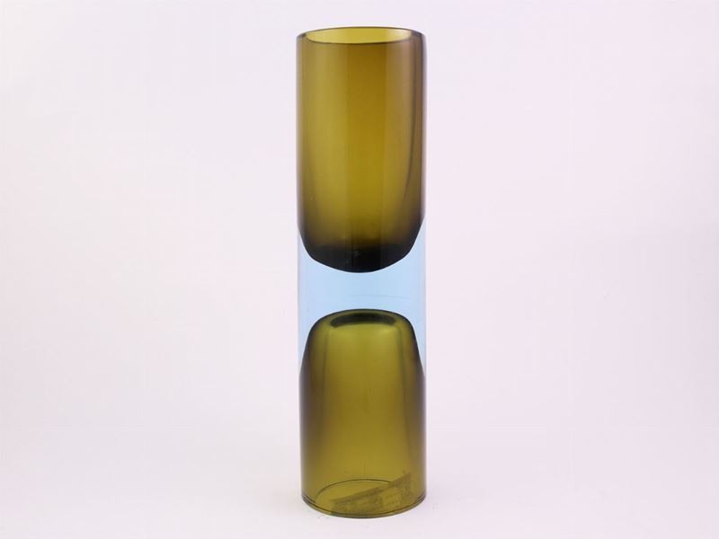 Vaso "clessidra" in Vetro Sommerso Antonio da Ros per Cenedese