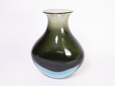 Vaso in Vetro Sommerso Flavio Poli per Seguso Vetri D'arte