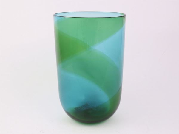 A Tapio Wirkkala blown glass vase "Coreani" series  (Murano, Venini, 1980)  - Auction The Collector's House - Villa of the Azaleas in Florence - III - III - Maison Bibelot - Casa d'Aste Firenze - Milano