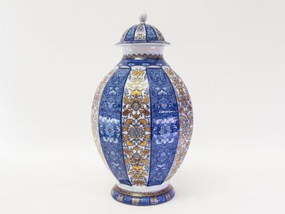 Grande Vaso a Potiche in Porcellana Tedesca
