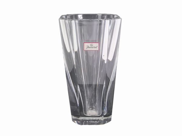 A Baccarat crystal vase