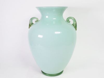 Grande Vaso in Vetro Incamiciato