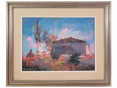 Paesaggio con Veduta di Casa