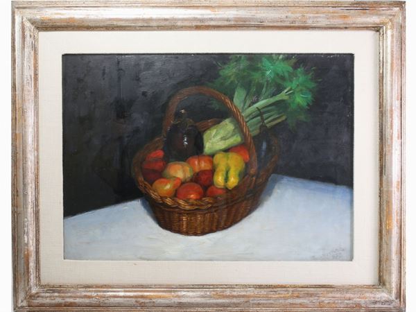 Nino Tirinnanzi - Still life with vegetables 1972