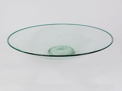 Piatto in Vetro Verde Acqua