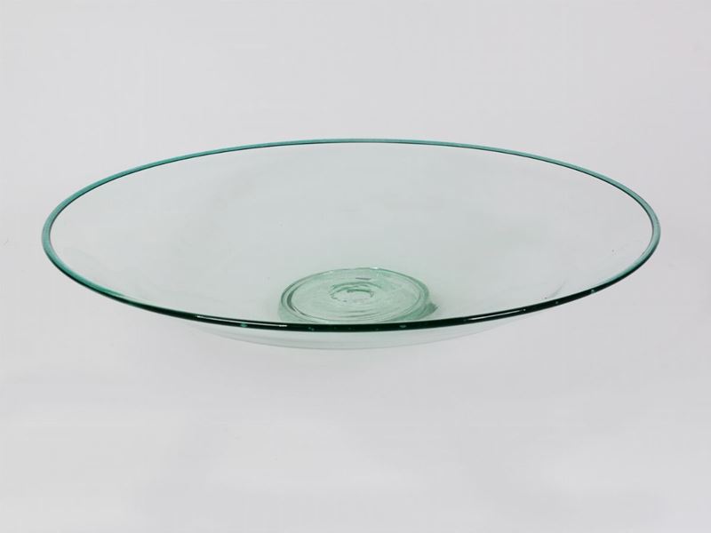 Piatto in Vetro Verde Acqua
