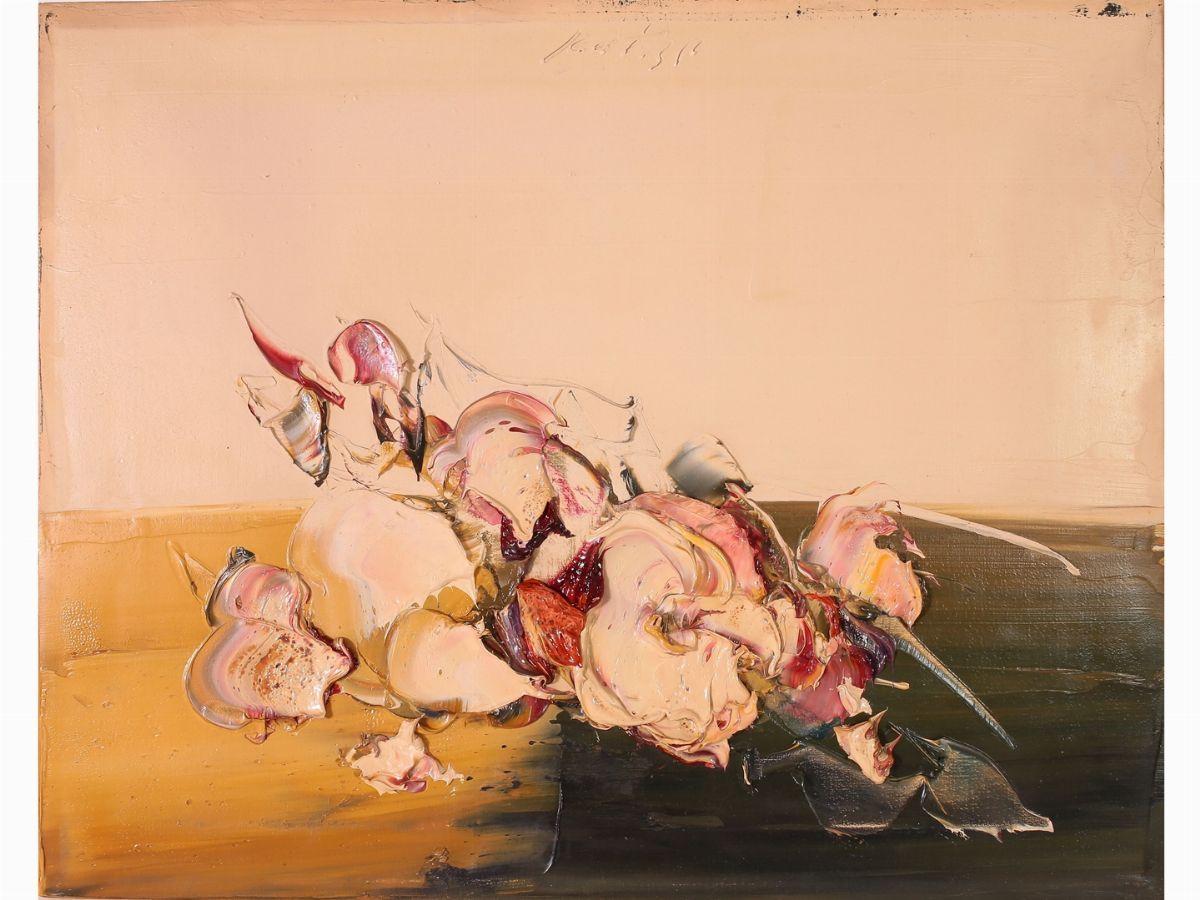 Sergio Scatizzi - Natura Morta con Fiori Anni Settanta