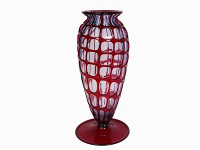 Vaso a Mosaico in Vetro Attribuito a Ferro Toso