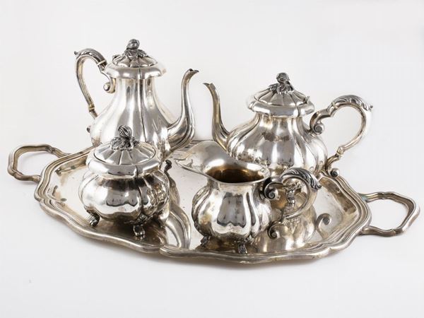 A Silver Tea and Coffee Set