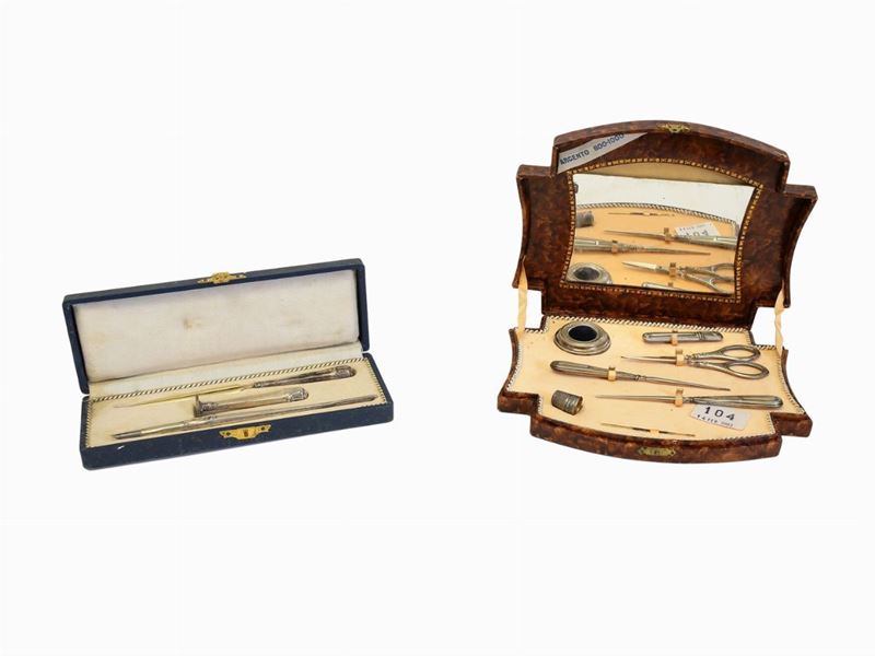 Due Necessaire in Argento