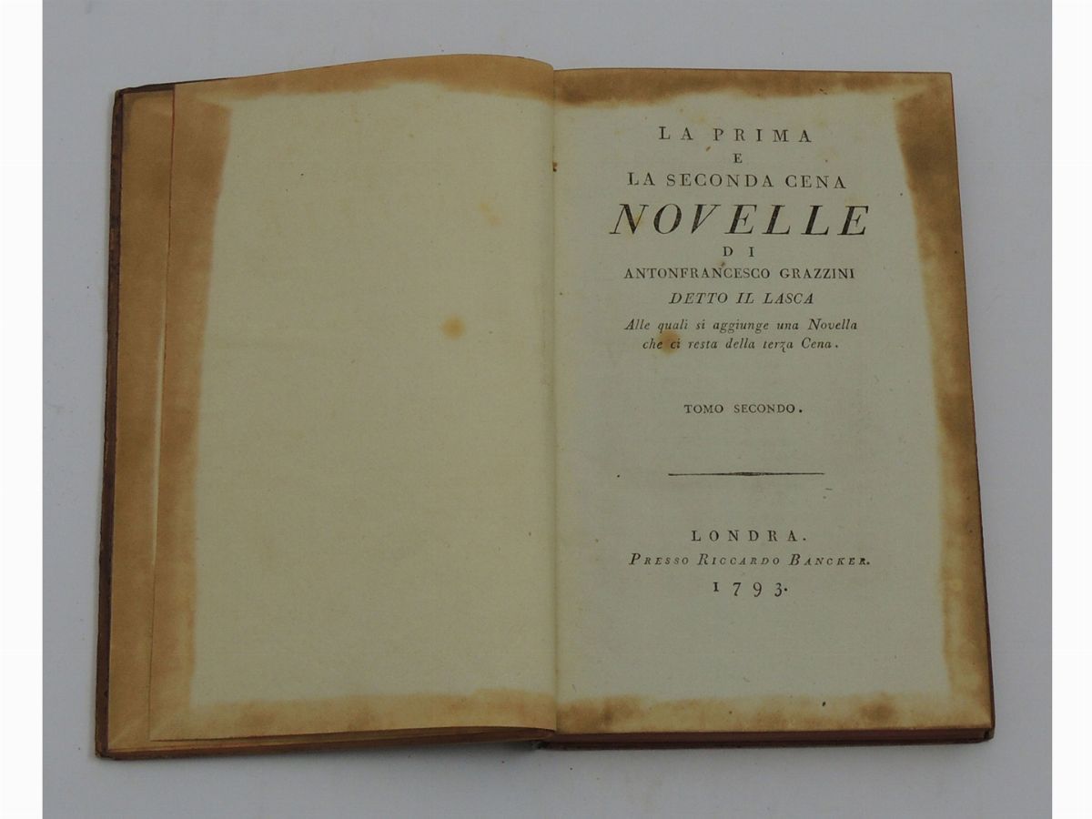 Antofrancesco Grazzini il Lasca - La Prima e la Seconda Cena: Novelle