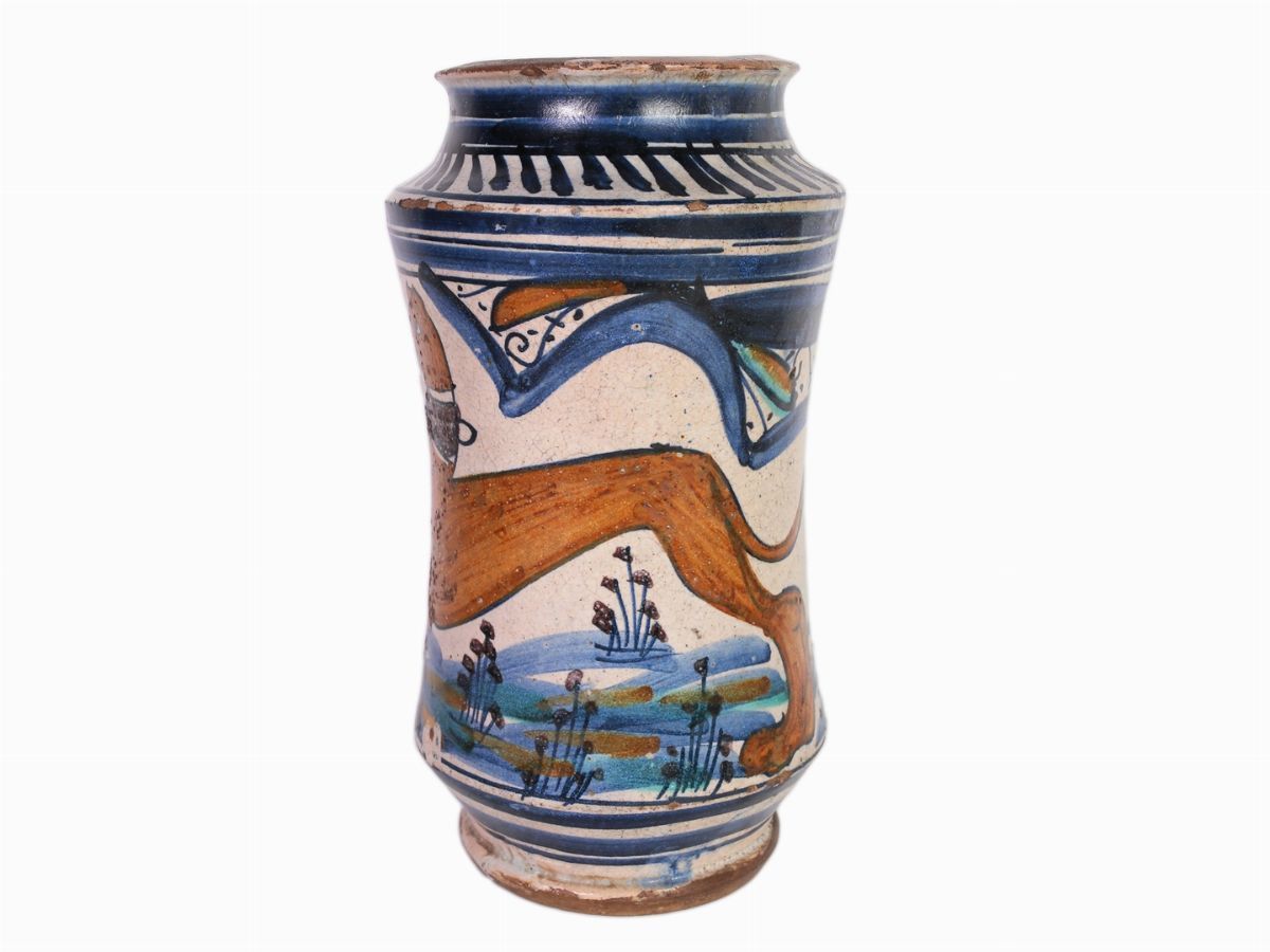 Raro Albarello in Maiolica di Faenza