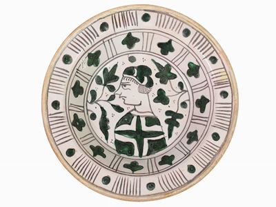Piatto Fondo in Maiolica, Viterbo
