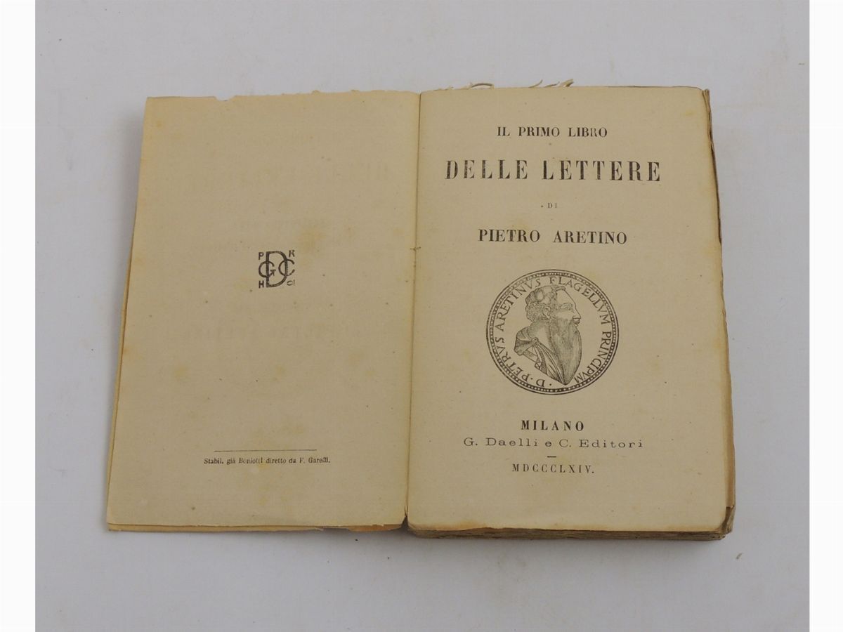 Lotto di Libri D'epoca: Tre Edizioni Italiane del XIX-XX Secolo