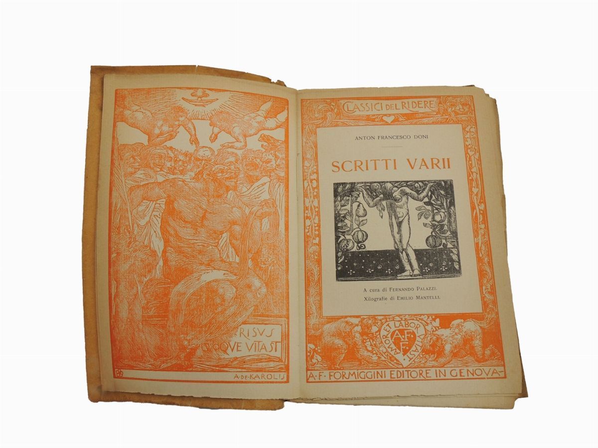 Lotto di Libri D'epoca: Tre Edizioni Italiane del XIX-XX Secolo