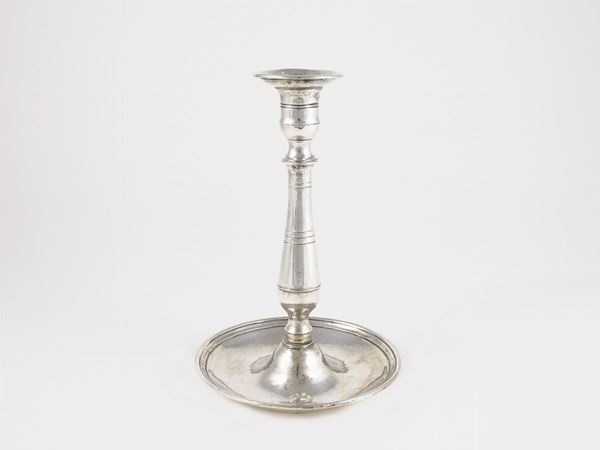 A silver candlestick  (19th century)  - Auction Furniture and Paintings from Palazzo al Bosco and from other private property - Maison Bibelot - Casa d'Aste Firenze - Milano