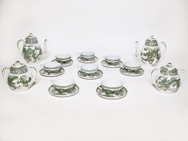 A tea oriental porcelain set