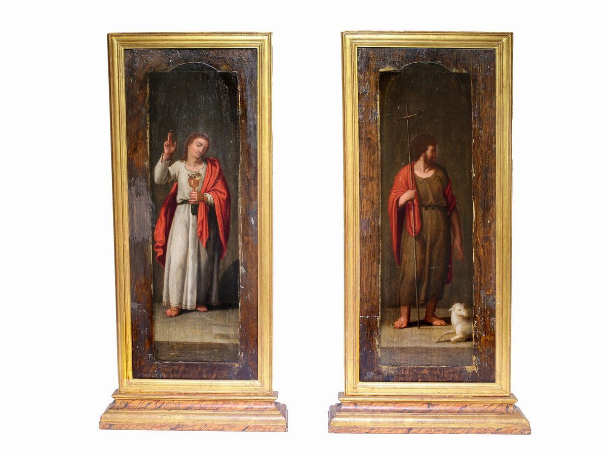 Scuola Fiamminga del XVI Secolo - Madonna con Bambino e Santi