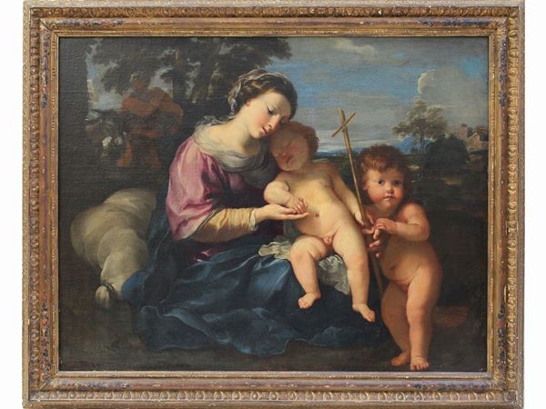 Andrea Camassei - The Holy Family with the infant Saint John